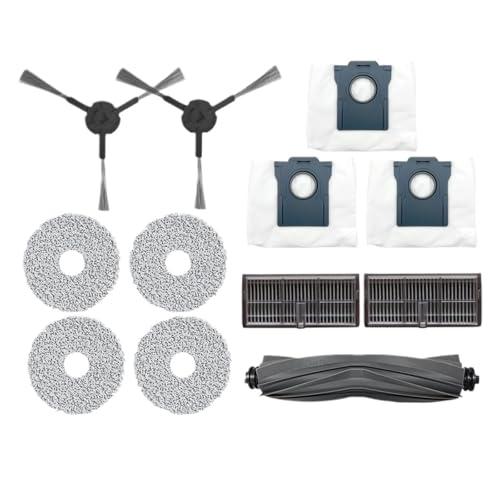Compatible for Dreame Bot L10s Pro Ultra Heat Robot Vacuum Cleaner Spare Accessory Parts Kit Rubber Main/Side Brush, Filter, Mop Rag(Filter 2pc)