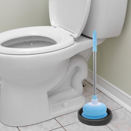 YOSADIER Toilet Plunger Drip Pad 2pcs Set Cement Grey Plunger Drying Tray Mat for Bathroom Accessories Non-slip Suitable for Toilet and Sink - Image 6