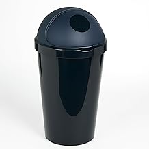50 L Home & Kitchen Bin – Large Indoor Waste Dustbin for Flats, Houses & Offices – Spacious Plastic Rubbish Bin with Lid and Easy-Fit Liner Rim
