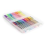 U Brands Assorted Colored Gel Pens, Glitter, Neon, Pastel, 30-Count