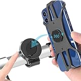 【360° Drehung】 Sie können den Winkel Ihres Telefons frei nach Ihren Wünschen einstellen, was Ihnen große Flexibilität bietet und es Ihnen ermöglicht, Kilometerstand, Zeit oder Karte während der Fahrt einfach zu überprüfen.