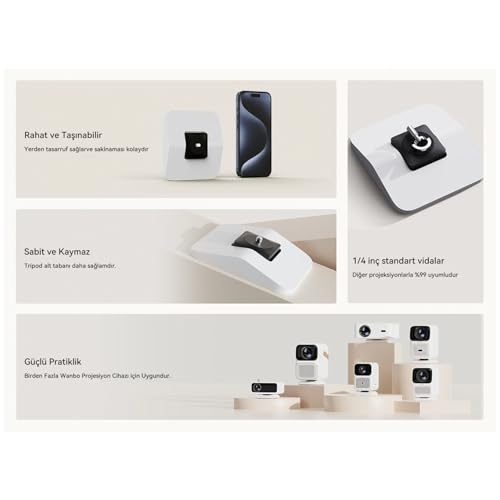 Wanbo Support Pour Projecteur Wbba03 140x150x26mm - vue 7