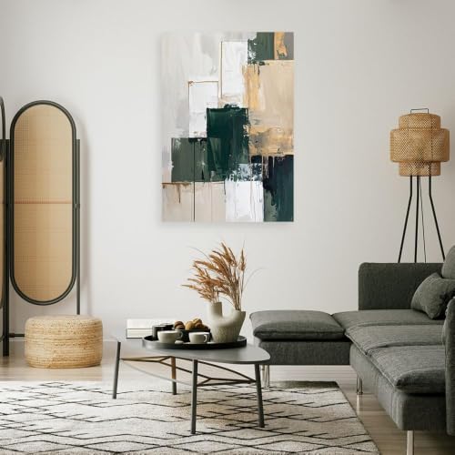 Poster mural art abstrait pour salon afin de dynamiser un bureau - 2