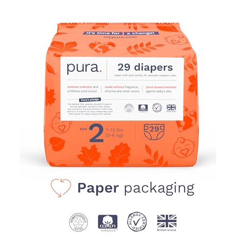 Pura USNS2 Size 2 Eco-Friendly Diapers (7-13 Lbs) Tcf thumb #1