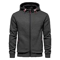 Mens Hoodies Sweatshirts Jackts Material - 100% Polyester fleece stays warm and cozy Design - Full zip front with a drawstring hood and front pockets Occasion - Suitable for vocation, work, holiday, gym, jogging, walking, home, date and so on Service...