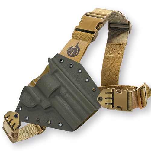 Kenai Chest Holster for Korth NXR .44 Mag, MAS Grey/Coyote