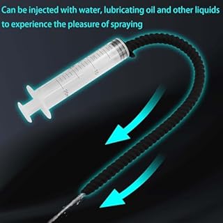 Asta vibrante liscia opzionale in 3 misure con siringa, speciale allungamento maschile per una minzione facile, set di allenamento speciale per uomini -D23IT (S)