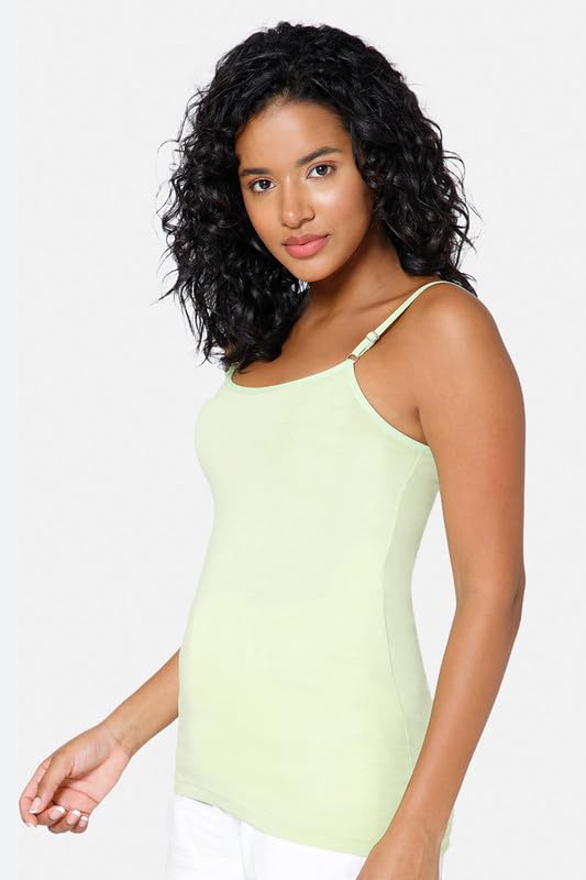 Image of Intimacy Cotton Camisole for Women with Adjustable Spaghetti Straps Comfortable Everyday Wear Camisole Slip for Women
