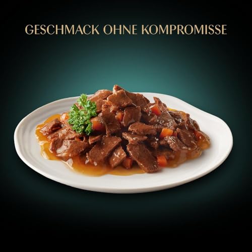 Sheba Portionsbeutel Katzennassfutter Multipack Fresh Cuisine Taste of Paris mit Rind und Weißfisch MSC, 6x6x50g - Gourmet-Katzenfutter mit Rind und Weißfisch 6