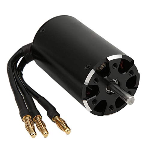 Vbestlife Rc Boat Brushless Motor, Black 4-Pole Brushless Motor For 5.0Mm 3660 3500 Kv Rc Boat Accessory Part #TOP1