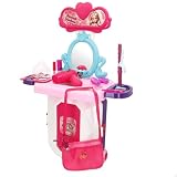 ColorBaby My Home Trolley tocador de Viaje, Set peluquería niña, Tonos Rosa,...
