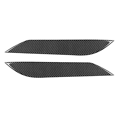 Gorgeri 2Pcs Car Headlight Eyebrow, Lámpara frontal de fibra de carbono Párpados Pegatinas de ajuste para 350Z 2003-2009 Cover