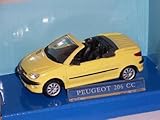 peugeot 206 cc autoplenum Modell ist Neu und OVP Peugeot 206cc 206 Cc Gelb Cabrio Cabriolet Offen 1/43 Cararama Modellauto Modell Auto