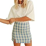 Passt: Passt gut zu Leibchen, Tanktop, T-Shirt, Stiefeln usw. Dieser kurze Rock kann auch mit Hemd und High Heels für einen formellen Look kombiniert werden.