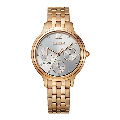 CITIZEN �V�`�Y�� ED8183-54A Ladies Quartz Silver/ Rosegold stainless Watch �r���v �V���o�[�E���[�Y�S�[���h �X�e�����X�X�`�[�� �N�H�[�c�E�H�b�` ���f�B�[�X