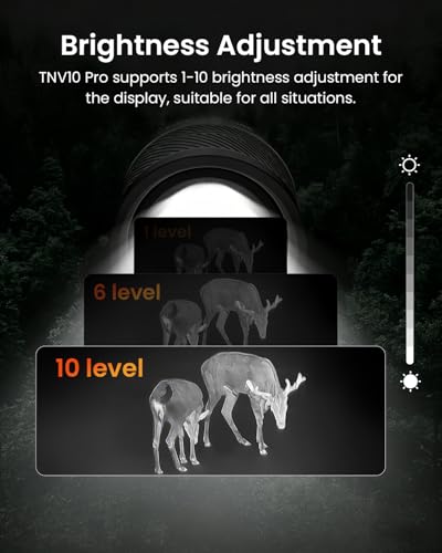 Image of MiLESEEY TNV10PRO Thermal Monocular, 400x300 SR 320x240 IR Resolution, Aircraft Mg-Al Alloy, 13mm 50Hz Handheld Thermal Camera, Night Vision Imager, Hot Spot Tracking
