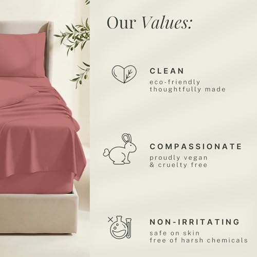 Image of Hearth & Harbor Bed Sheets, Luxury Soft 6 Piece Bed Sheet Set Extra Deep Pocket Fitted Sheets Fits Mattress up to 21 inch, Double Brushed Bedding Sheets & Pillowcases,
