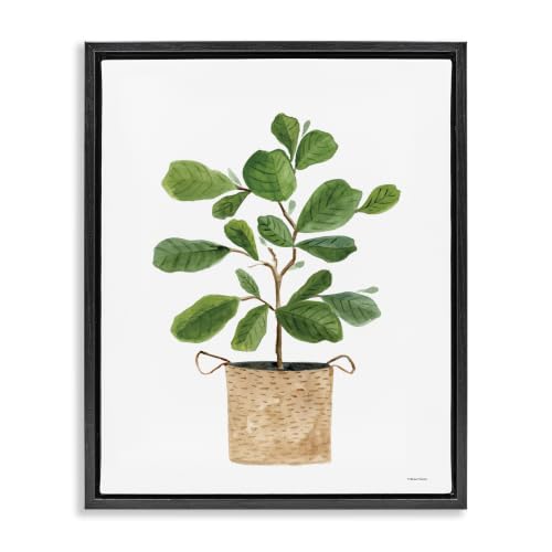 Casual House Plant Botanicals, 17 x 21 Inch Canvas in Floater Frame