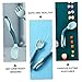 ERINGOGO 2sets Non-Slip Handle Training Cutlery Set Forks and Spoons for Months Safe and Easy to Use