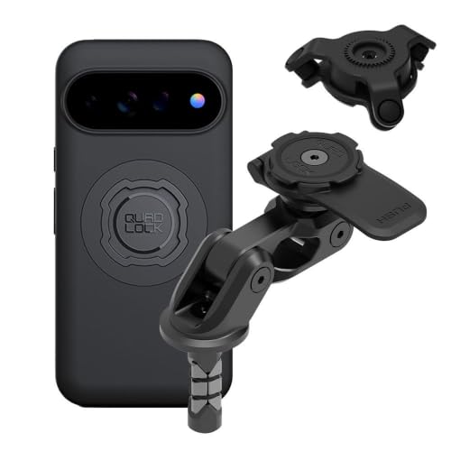 Image of Quad Lock Motorcycle Fork Stem Mount PRO Kit with Vibration Dampener and MAG Phone Case for Pixel 11 Pro XL