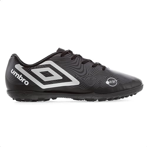 Chuteira Umbro Society Orbit Preta e Cinza - Masculina -