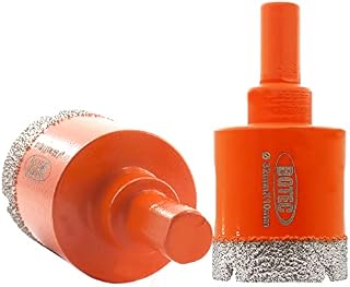 BGTEC Dry Diamond Core Drill Bit, 5Pcs 6mm Vacuum Brazed Hole Saw with Triangle Shank for Porcelain Tile Ceramic Granite Marble Masonry