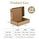 Giftgarden 20 Stück Stabile Versandkartons mit Deckel, 229x153x51 mm Karton - Kleine Faltkartons aus Wellpappe für Post-, Kurier- und Geschenkversand, Verpackungen, Mailings und Unternehmen, Braun