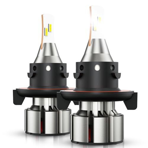 ZonCar H13 9008 Fog Light, H13 Powersports, 36000LM 800% Brighter 6000K 9008 Light for UTV ATV Offroad Vehicles