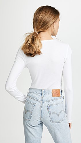 Image of Splendid 1x1 Rib Classic Long Sleeve Crew Neck Tee