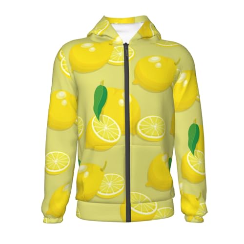 Bright Lemons Kids Pullover Hoodies Boys Zip Up Sweatshirts Girls Athletic Clothes with Pocket2