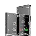 Produktbild TOPOFU für OnePlus 8 Pro Hülle, Plating Smart Clear View Case Flip Handyhülle mit Standfunktion Anti-Scratch Bookstyle Tasche Schutzhülle für OnePlus 8 Pro (Schwarz)