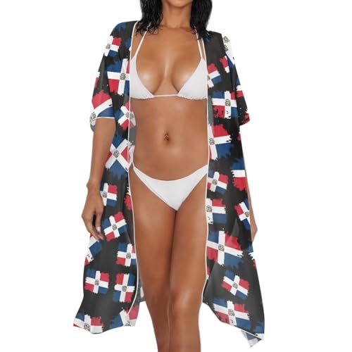 Women Bathing Suit Coverups for Summer Bikini Cover Up for Summer Holiday Loose Beachwear Long Capes One Size3