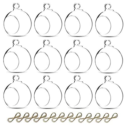 Sziqiqi Glaskugeln zum Aufhängen - 12 Stücke Hängende...