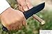 Ottoza Fixed Blade Hunting Knife with Leather Sheath and Horizontal Carry - Full Tang Outdoor Survival and Camping Knife for Men - Cow Horn Handle 338