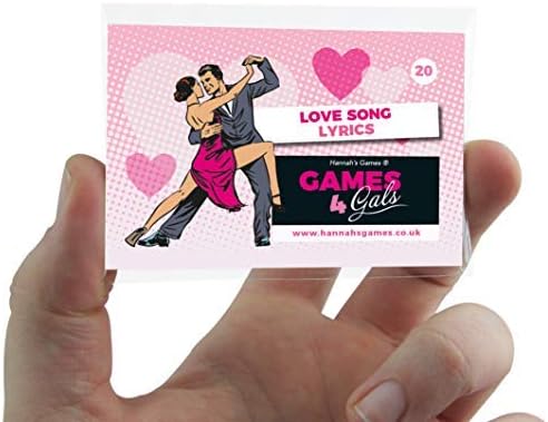 know that song lyric music quiz Hen party game cards credit-card sized in a spill-proof bag