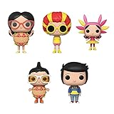 Funko Pop! Bob's Burgers: - Set of 5-4 Year Old Bob, Band Gene, Band Louise, Band Tina and Bikini Burger Linda