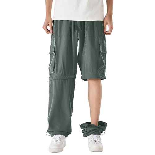 Pantalon de randonnée léger homme anti-transpiration à jambes amovibles