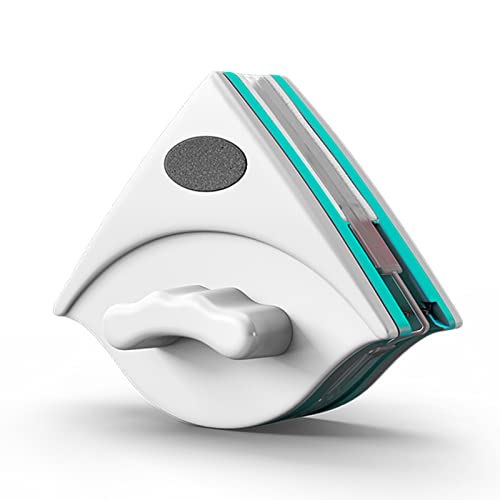 Magnetic Glass Cleaner, Nettoyeur de vitres magnétique Triangulaire avec Corde, essuie-Glace Double Face for fenêtre à vitrage(B,3~8mm)