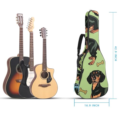 Sac guitare acoustique étanche protégeant le dos et l'instrument - 5