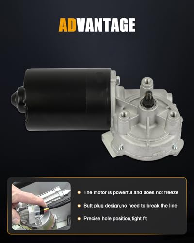 Image of ROADFAR Front Windshield Wiper Motor Replacement for 1990-1991 for for V8,1990-1991 for for Transporter 251955119,191955113A,191955113,321955113 Wiper Motor 5 Pins