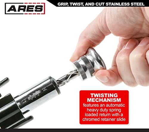 Ares 10009-6-Inch Reversible Wire Twister Pliers - Auto Return - Untwist Tool Can Grip, Twist, And Cut Stainless Steel Safety Wire On Vehicles, Machinery, And Aircraft #TOP3