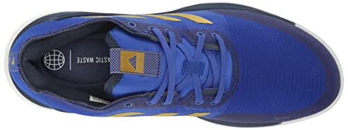 adidas Crazyflight Tênis masculino de atletismo, Azul lúcido/ouro fosco/azul marinho, 11