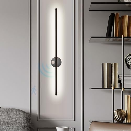 Lámpara de pared larga LED para escaleras y pasillos iluminados con sensor automático moderno