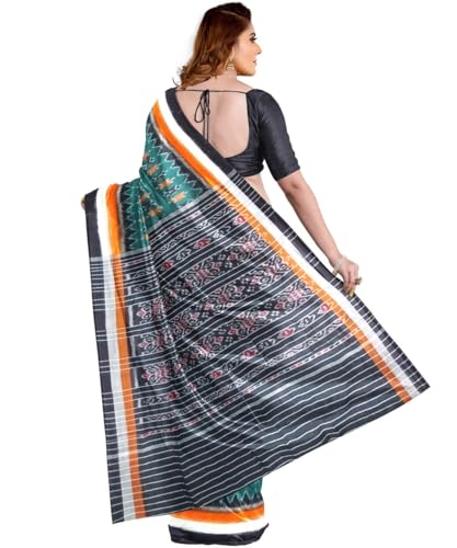 Image of Nuapatna Cotton Saree of Odisha Ikkat Orissa Traditional Handloom Sari | Bomkai | Pata | Nuapatana | sambalpuri saree | khandua patta sare | without Blouse S9