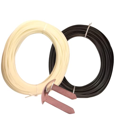 Image of ADW CRAFT'S Plastic Wire for Basket Making(2 Colours Best Combo|Plastic Koodai wire|Glass Wire For Basket Making|Koodai Wire Roll|Plastic Wire For Koodai (200 Grms, Half White+Black, 1)