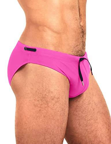 MIZOK Men's Swimwear Bikini Swimming Briefs Drawstring Swimsuits Board Surf Shorts Trunks