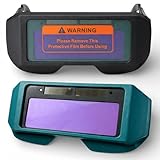 topolenashop Occhiali Saldatura Autoscuranti Solari TIG MIG – Protezione UV IR – Occhiali Saldatore con Lente Automatica, Aste Regolabili e Visione Antiriflesso (Colore Casuale)
