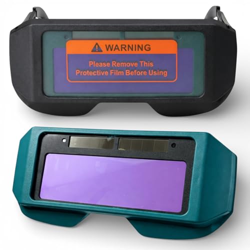 topolenashop Occhiali Saldatura Autoscuranti Solari TIG MIG – Protezione UV IR – Occhiali Saldatore con Lente Automatica, Aste Regolabili e Visione Antiriflesso (Colore Casuale)