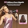 CrazyMar Seche Cheveux Professionale,350M Ions Négatifs,5X Sèche-Rapide et Puissant,Léger et Compact avec Diffuseur,3 Vitesses/Températures - Pour Maison,Salon, Voyageurs et Coiffeurs (Noir)