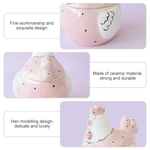 Boîte à bijoux céramique poule : rangez vos bijoux facilement